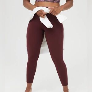 3/$10 Aerie Maroon 7/8 High Waisted Leggings